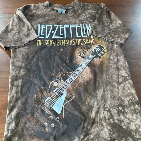 Vintage 90s Liquid Blue Led Zeppelin T-shirt Made in USA - Etsy