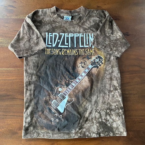 Vintage 90s Liquid Blue Led Zeppelin T-shirt Made in USA - Etsy
