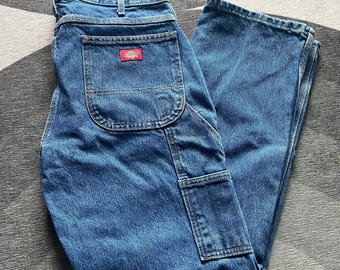 Vintage Relaxed Fit Dickies Carpenter Blue Jeans 34 x 32