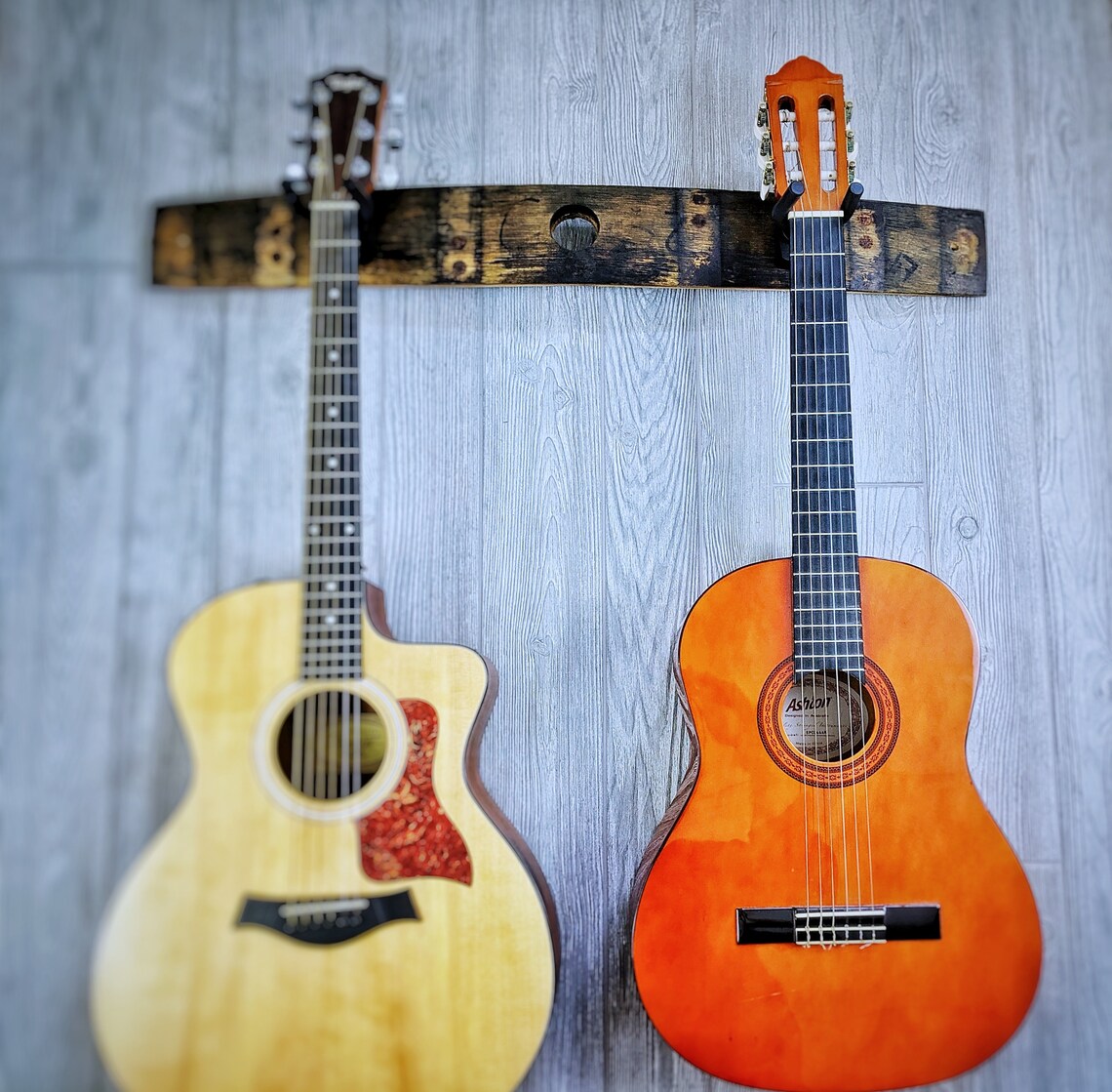 Whiskey Stave Guitar Stand Guitar Wall Mount Barrel Stave Etsy Australia