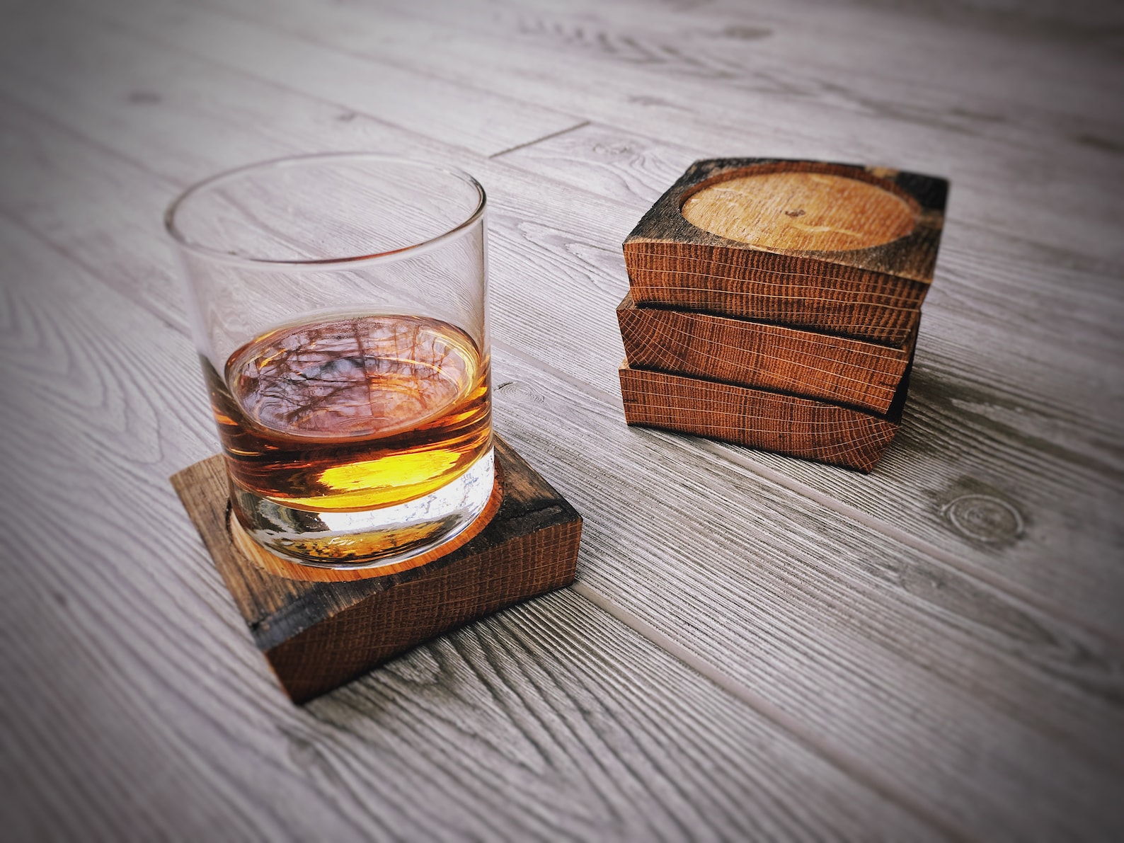 Whiskey Coasters Whiskey Barrel Stave Coasters Coaster Set Etsy