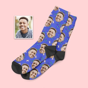 Boyfriend Birthday Gift: Put Your Boyfriend Face on Socks, Gift for Boyfriend, Birthday Gift for Boyfriend, Special Gift for Boyfriend