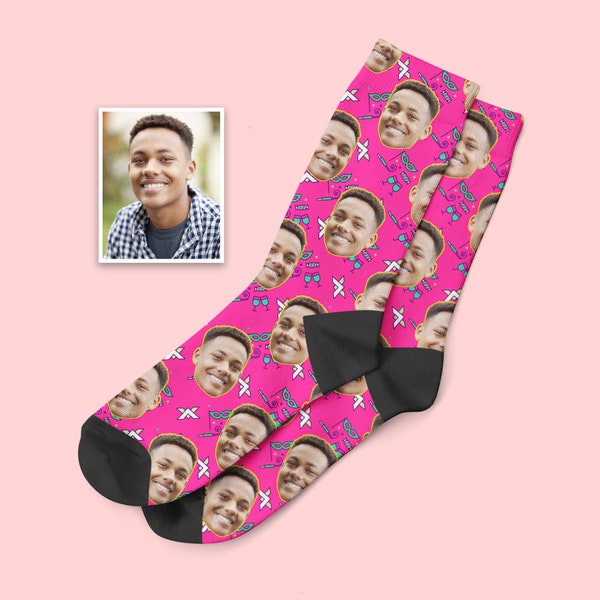 Birthday Gift for Him - Personalized Face Socks - Unique Brother Gift from Sister, Boyfriend Birthday Present, Special Surprise for Brother