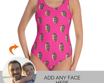 Bachelorette Party Custom Swimsuits: Add Fiancé's Face, Unique Gift for Bride, Fun Bachelorette Party Attire, Personalized Gift for Her