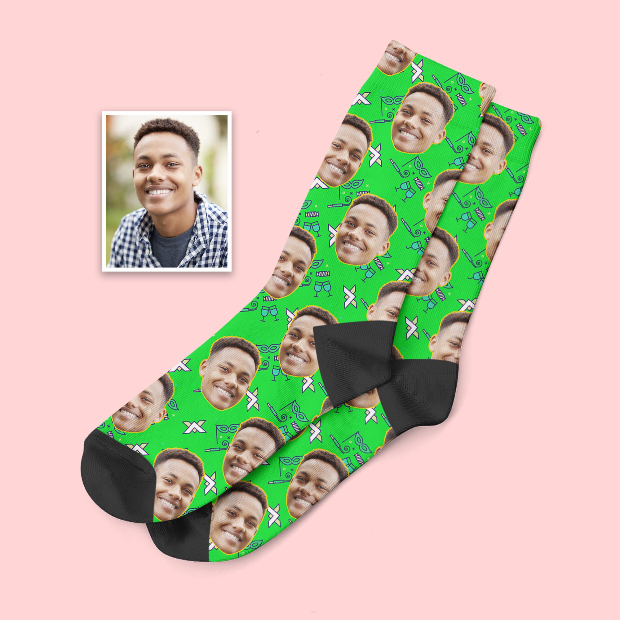 Custom Birthday Socks Face Socks Add Face on Socks Etsy