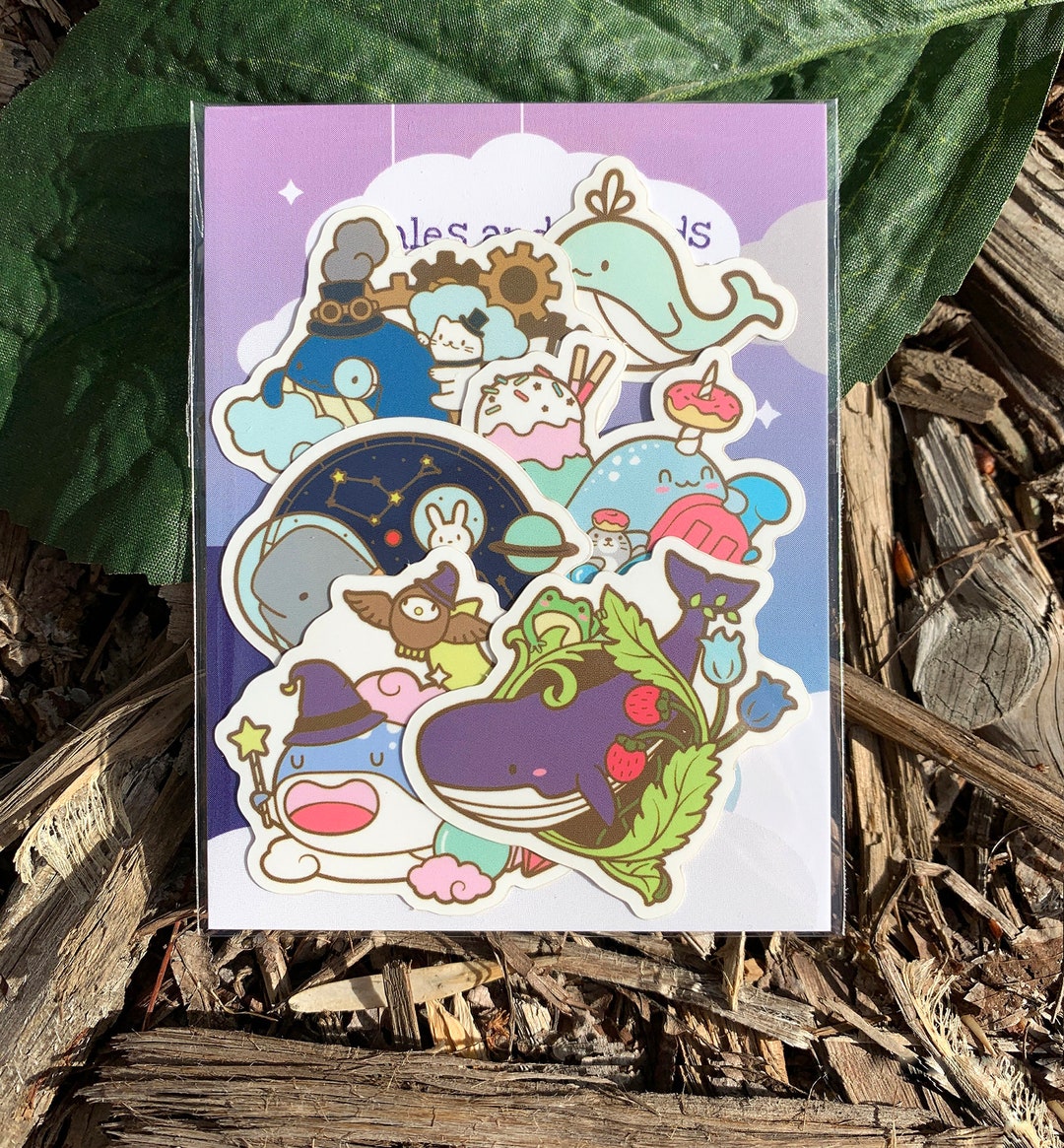 Whales and Friends Sticker Pack Etsy
