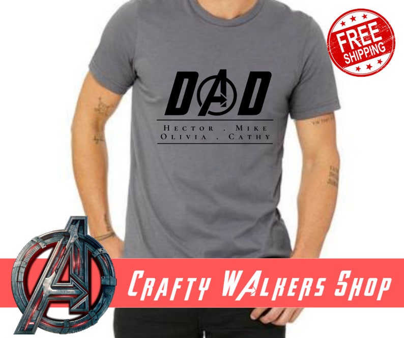 avengers dad shirt
