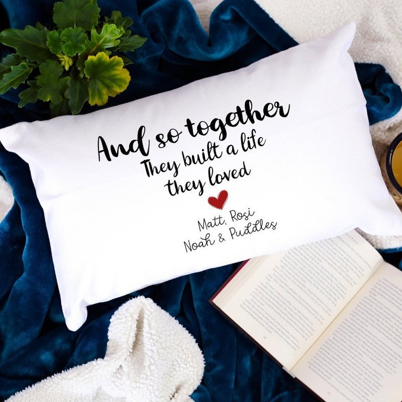 Personalized Romantic Pillowcase Customized Gift For Couples Etsy