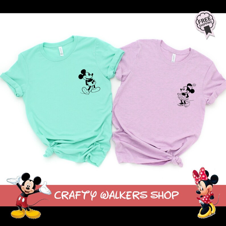 mickey mouse couple shirt