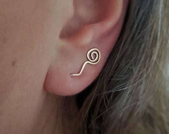 ear crawler Rose handmade gold filled earcrawler symbol earrings