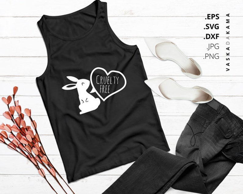 Download Cruelty-free bunny svg animal-friendly design for | Etsy