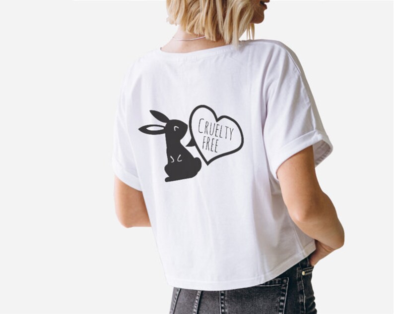 Download Cruelty-free bunny svg animal-friendly design for | Etsy