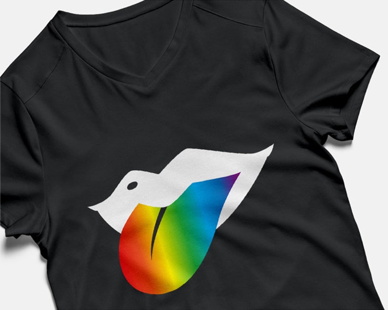 Download Rainbow tongue black lips svg LGBT shirt svg with a ...
