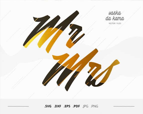 Download Mr Mrs Family Look T Shirt Design Template Bridal Etsy