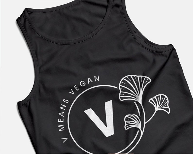 V means Vegan svg animalfriendly vector design svg Etsy