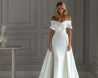 robe simple de mariage