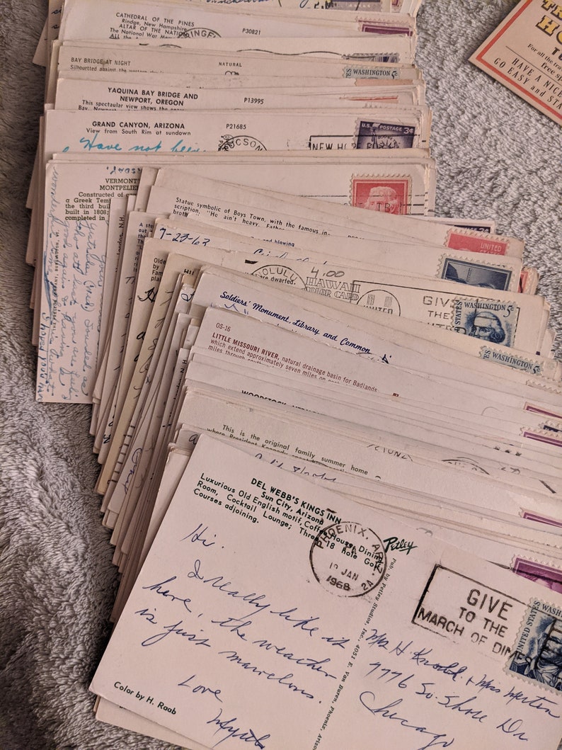 Ephemera Postcards Airmail World Traveler Planner Scrapbooking Supplies