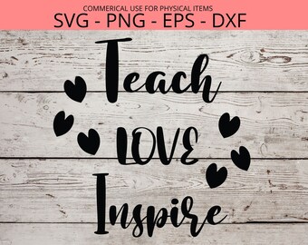 Free Free 260 Teach Love Inspire Svg Etsy SVG PNG EPS DXF File