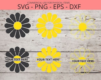 Daisy SVG cut Files for Cricut, Daisy Flower Clipart, Daisy Flower SVG, Daisy Flower PNG for Tumbler, Daisy Decal