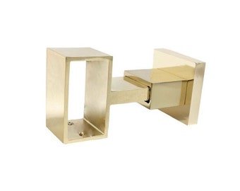 Metal Loop Rectangular Curtain Rod Bracket
