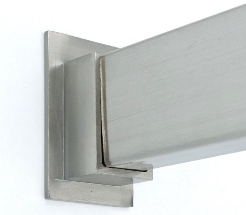 Metal Rectangular Curtain Rod Custom Length Etsy