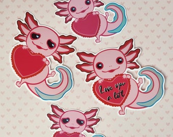 Love Axolotl Sticker