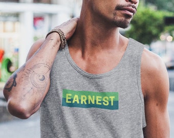 Unisex Retro Inspired Streetwear Tank Top, Earnest Shirt