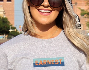 Women’s Streetwear Graphic T-shirt, Earnest shirt