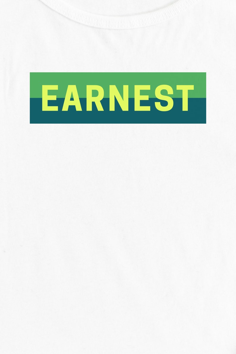 Unisex Retro Inspired Streetwear Tank Top, Earnest Shirt image 7