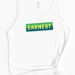 Unisex Retro Inspired Streetwear Tank Top, Earnest Shirt image 5