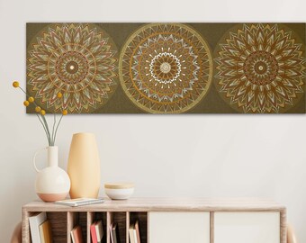 Original Painting- 'The Trio', Abstract Acrylic Painting, Dot mandala painting
