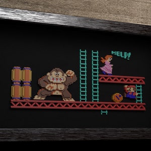 Donkey Kong Arcade STL Model - Diorama