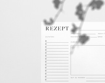 Rezeptkarten Etsy