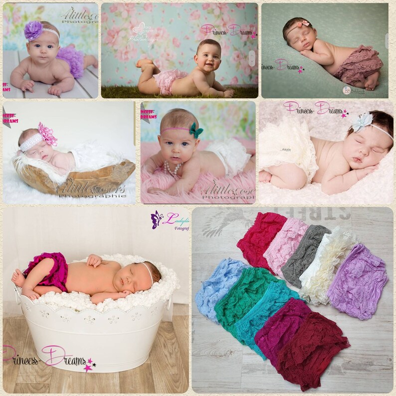 Newborn Baby Girl Outfit Set Ruffle Pants Diaper Pants Photography Baby shoot Props Baby accessory photoshoot Underpants ruffles