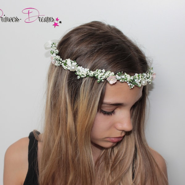 haarschmuck kommunion,Kommunion Haarkranz,Haarschmuck Kommunion Haarkranz Blumenschmuck Blumen Blüten Kranz Taufe Babyfotografie haarband