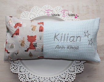 Baby Kissen mit Namen,Baby Kissen personalisiert,Geschenk zur Geburt,Taufe, Babyparty, Geburtskissen,Schmussekissen, Kissen mit Geburtsdaten