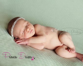 viele Farben Neugeborenen Baby Haarband Mädchen creme ivory altrosa Babyshooting Babyfotografie Stirnband Newborn Props Haarband Baby