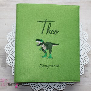 Certificate folder with name folder for certificates or documents, document folder, felt cover personalized felt folder boys girls school enrollment