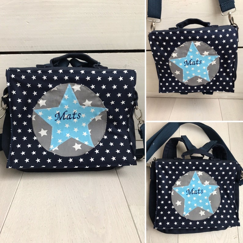 Kindergarten backpack with star and name image 10