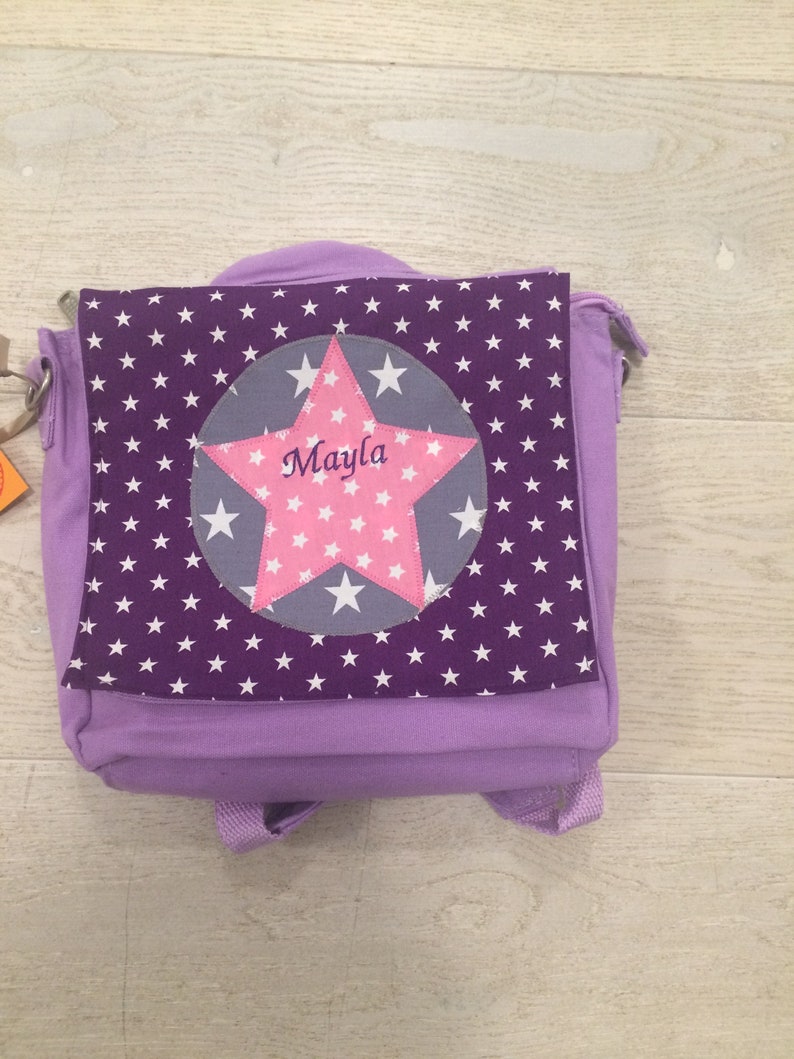 Kindergarten backpack with star and name image 6