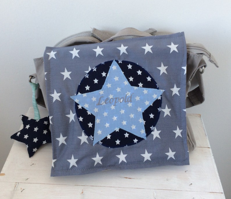 Kindergarten backpack with star and name image 3