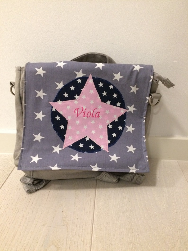 Kindergarten backpack with star and name image 7