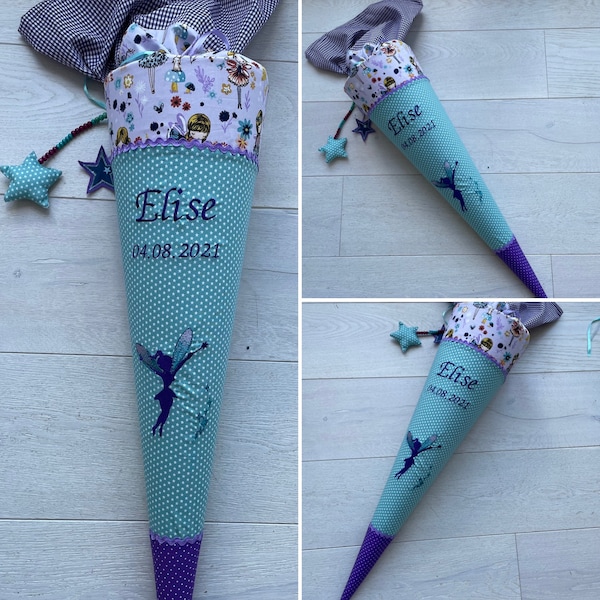 School cone with fairy or elf and name