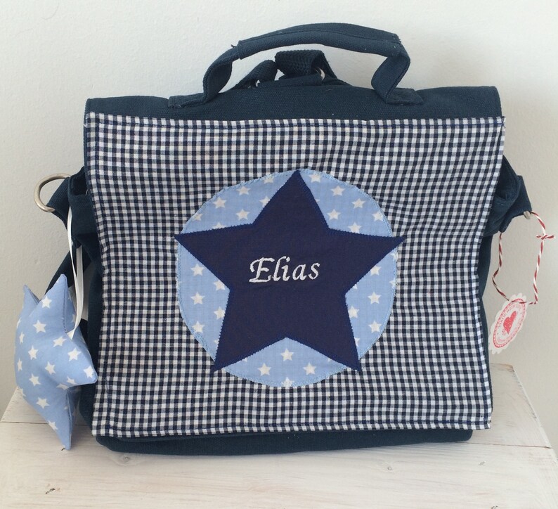 Kindergarten backpack with star and name image 4