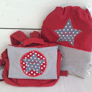 Kindergarten backpack with star and name image 8