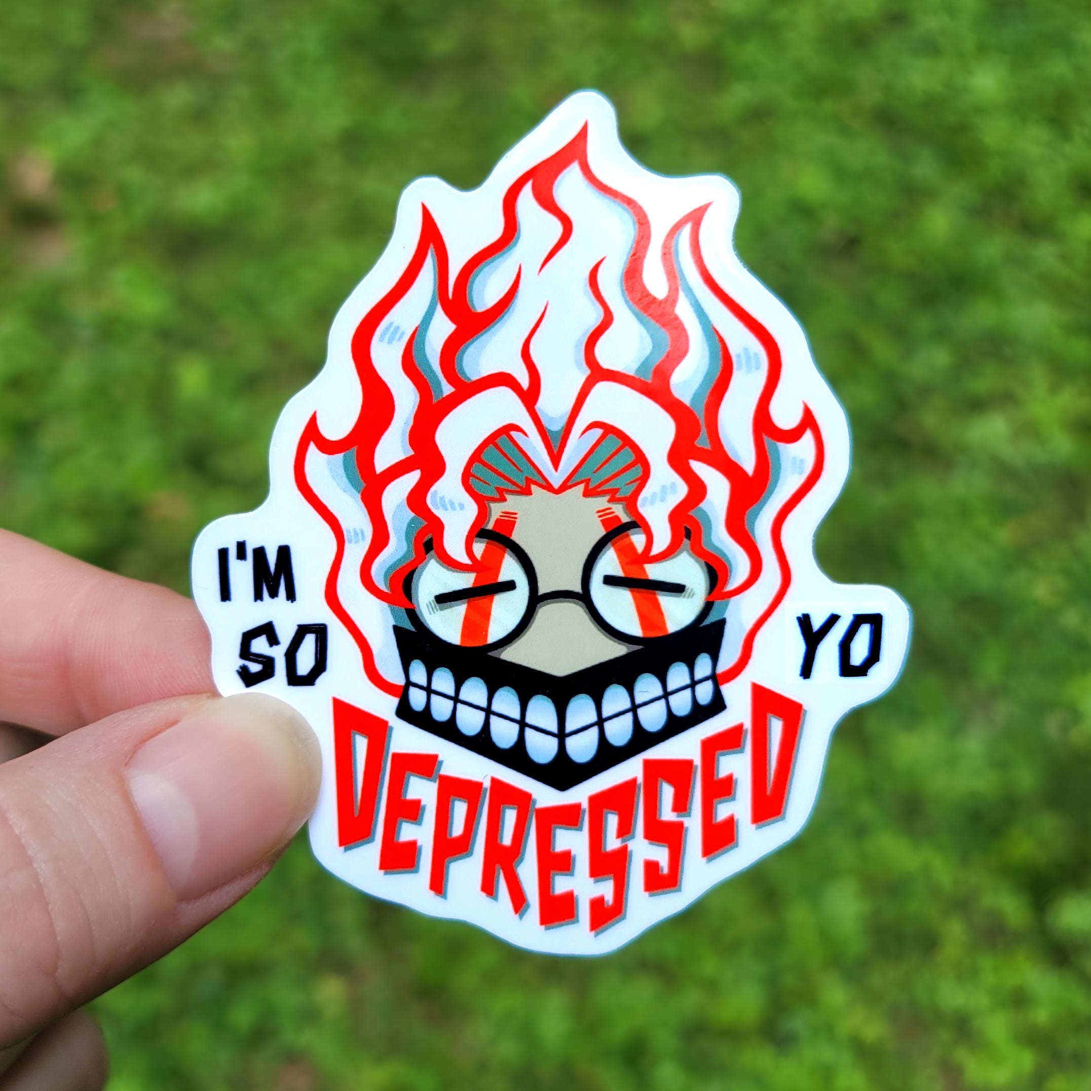 Im So Depressed, Yo | Okarun Dandadan Anime Sticker
