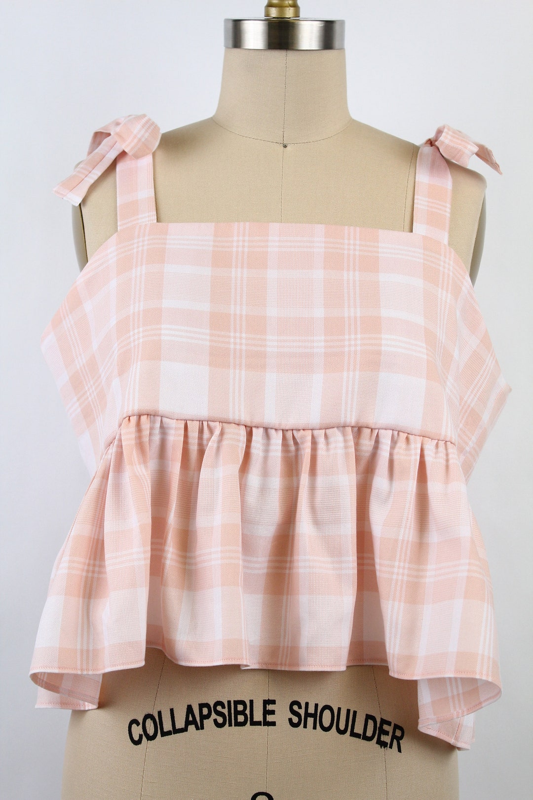 Holly Shae Avie Top - Pink and White Gingham main image 1