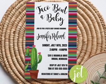 Taco Bout A Baby Invitation Editable Baby Shower Invite Editable Taco Invite Invitation Template Editable Digital Template INSTANT DOWNLOAD