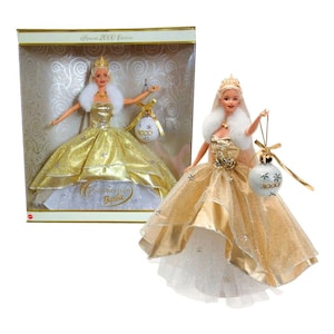 2000 Celebration Special Edition Barbie Doll Mattel 28269 Gold Vintage Holiday