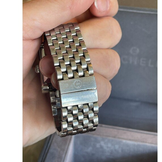 Michele Deco silver watch band with all extra links. Michele | Accessories | Michele Watch Deco Ii Diamond  main image 2